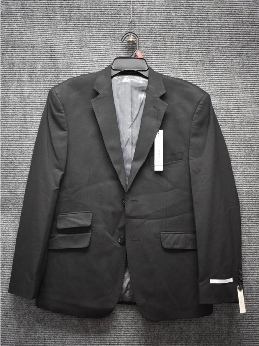 Perry Ellis Black Men's PortfolioTwo-Button Sport Coat